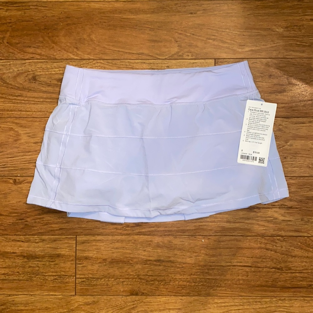 Lululemon size 8 pace rival skirt NWT
